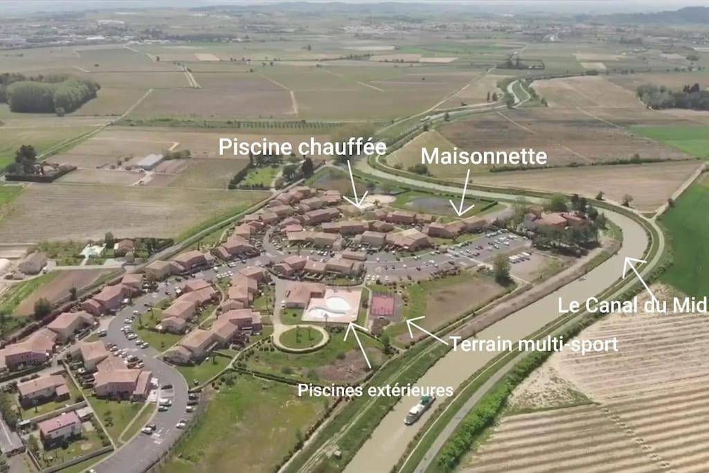Un Bol D'Air Frais Et De Soleil Entre Campagne Et Plage Villa Beziers Exterior photo